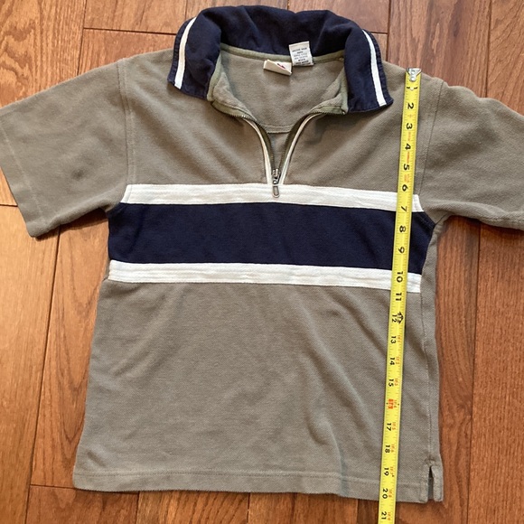 Vintage 90s 1/4 zip short sleeve polo chest stripe New Legends women’s xs - Picture 6 of 7